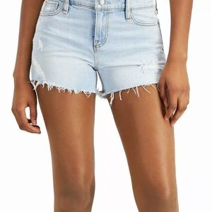 🎀CLEARANCE🎉 NWT HUDSON FRAYED Gemma CUT OFF  Denim Jean shorts $145 MSRP